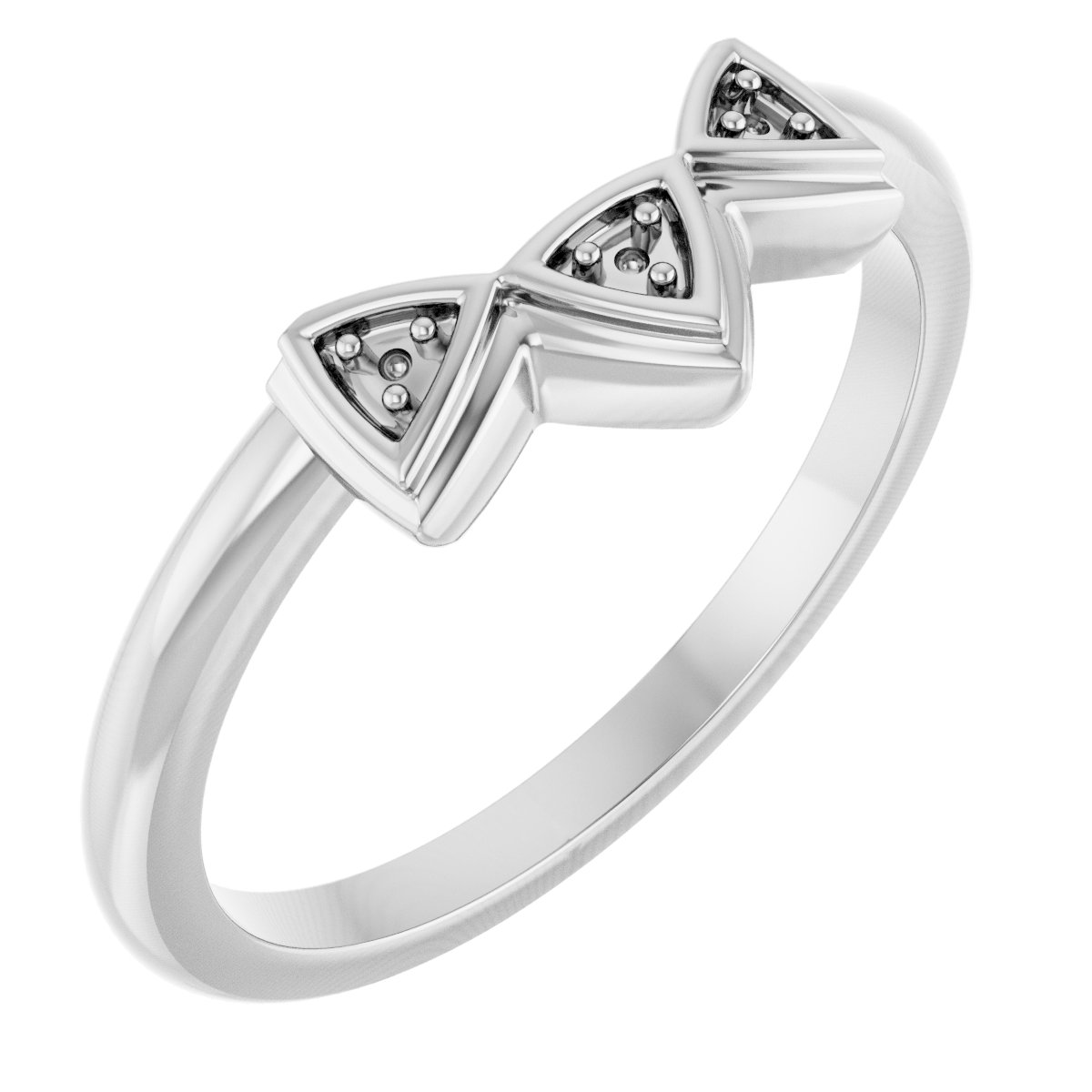 Three-Stone Contour Band