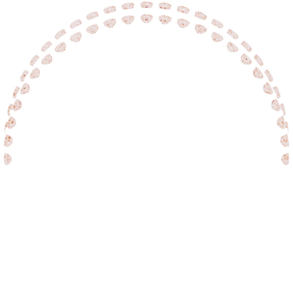 Alternative view of 1/3 CTW Natural Diamond Knife-Edge Double Row Ring Guard – 14K Rose Gold