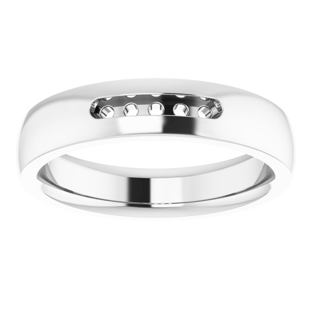 3 mm Square Mens Band Mounting view 3