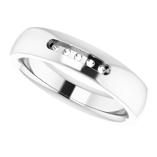3 mm Square Mens Band Mounting view 5