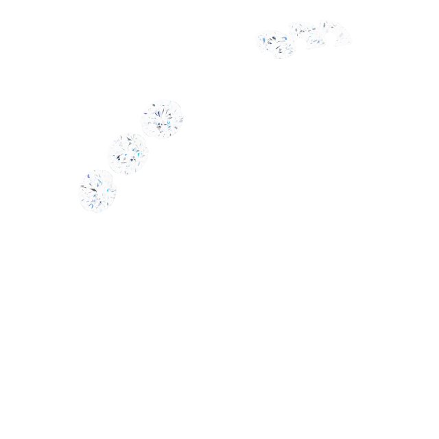 14K White 2.5 mm Round 1/6 CTW Natural Diamond Semi-Set Stackable Ring