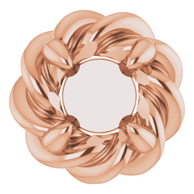 Round 4-Prong Pre-Notched Claw Earring Setting