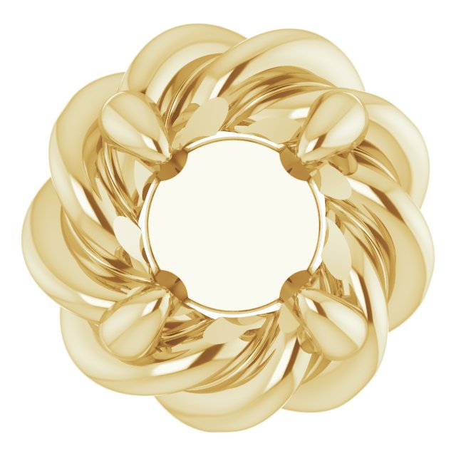 Round 4-Prong Pre-Notched Claw Earring Setting