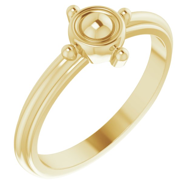 14K Yellow Compass Ring