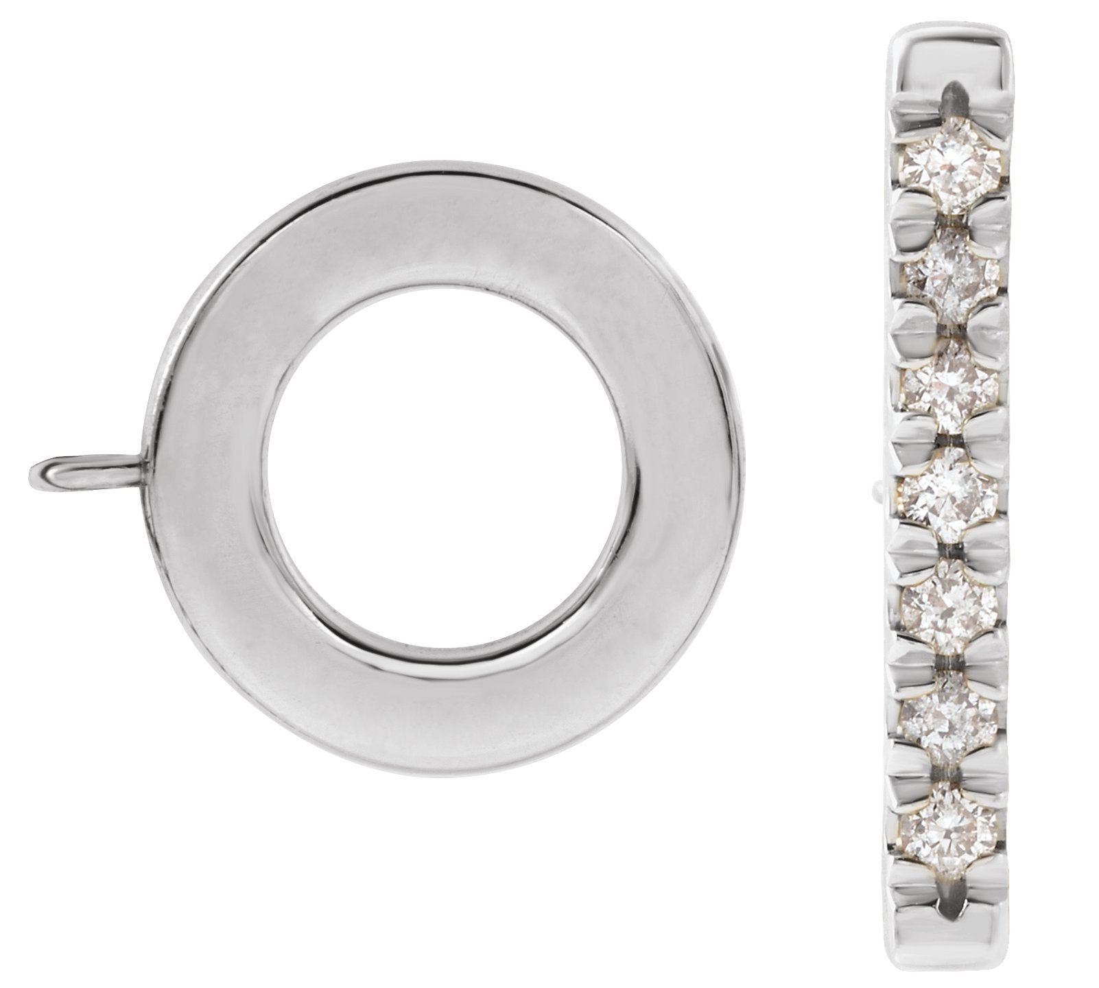French-Set Accented Toggle Clasp