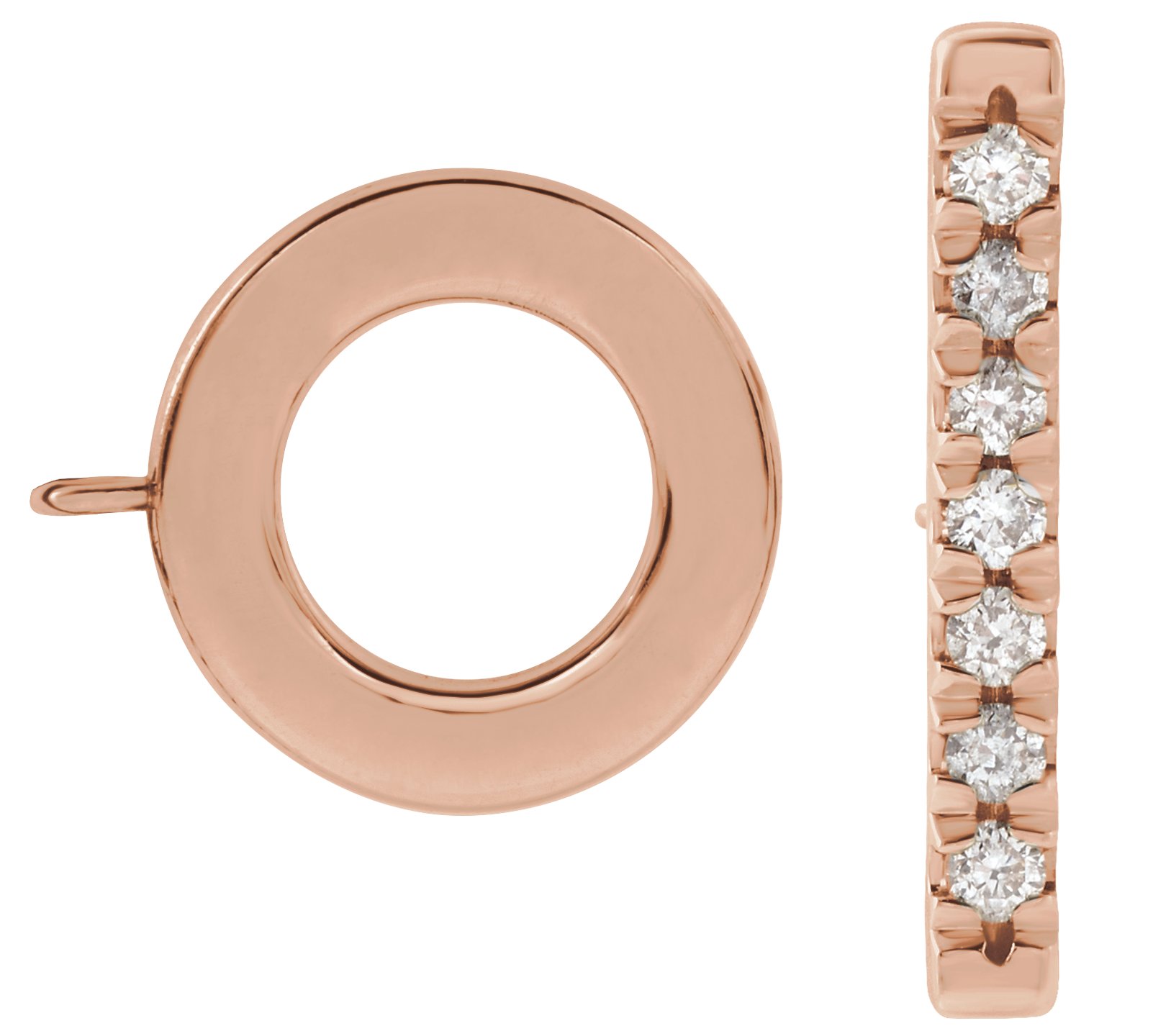French-Set Accented Toggle Clasp
