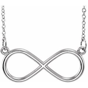 Platinum Infinity-Inspired 17" Necklace