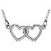 Sterling Silver Tiny Posh® Double Heart 16-18