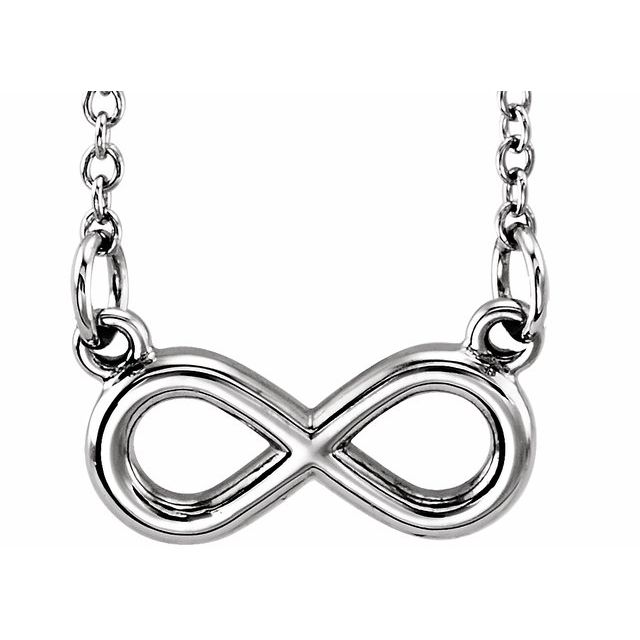 Sterling Silver Tiny Posh® Infinity-Inspired 16-18