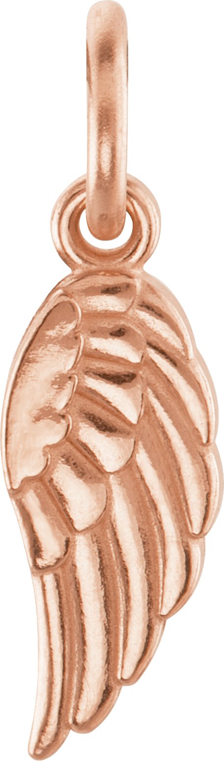 14K Rose Posh Mommy® Angel Wing Charm