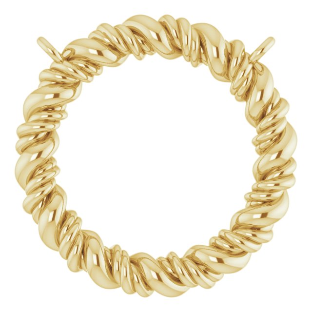Rope Circle Necklace or Center