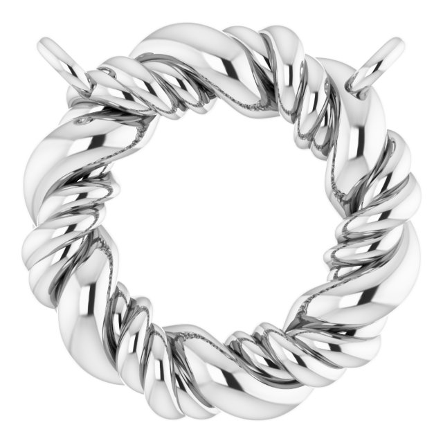 Rope Circle Necklace or Center