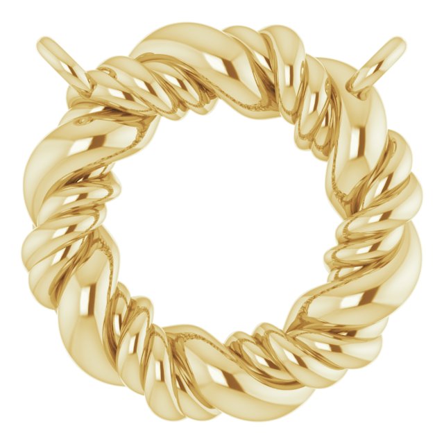 Rope Circle Necklace or Center