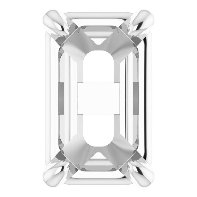 Pre-Notched Claw-Prong Earring Setting