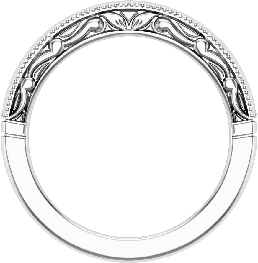 14K White Matching Band-2