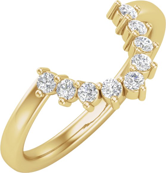 14K Yellow 1/3 CTW Natural Diamond Band