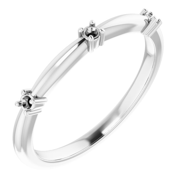 Three-Stone Anniversary Band
