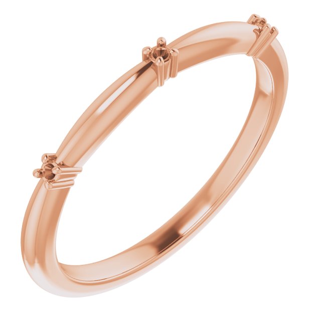 Three-Stone Anniversary Band