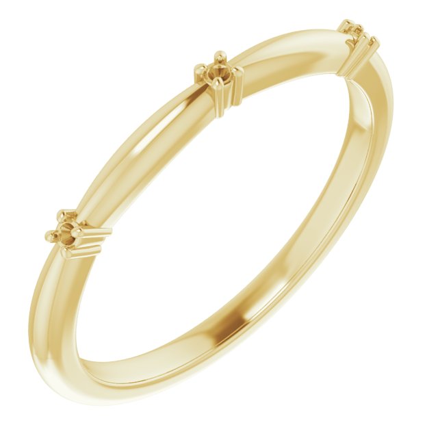 Three-Stone Anniversary Band