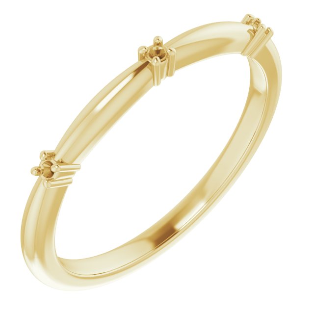 Three-Stone Anniversary Band