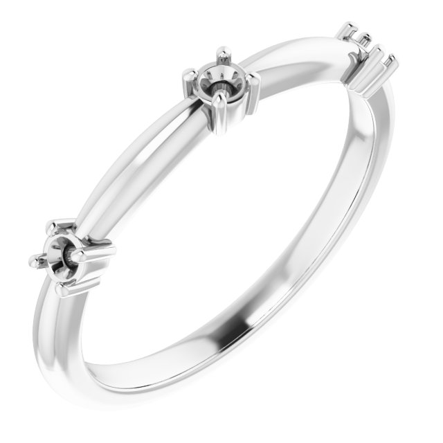 Three-Stone Anniversary Band