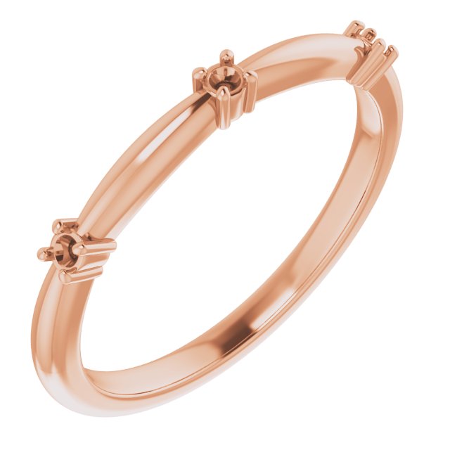 Three-Stone Anniversary Band