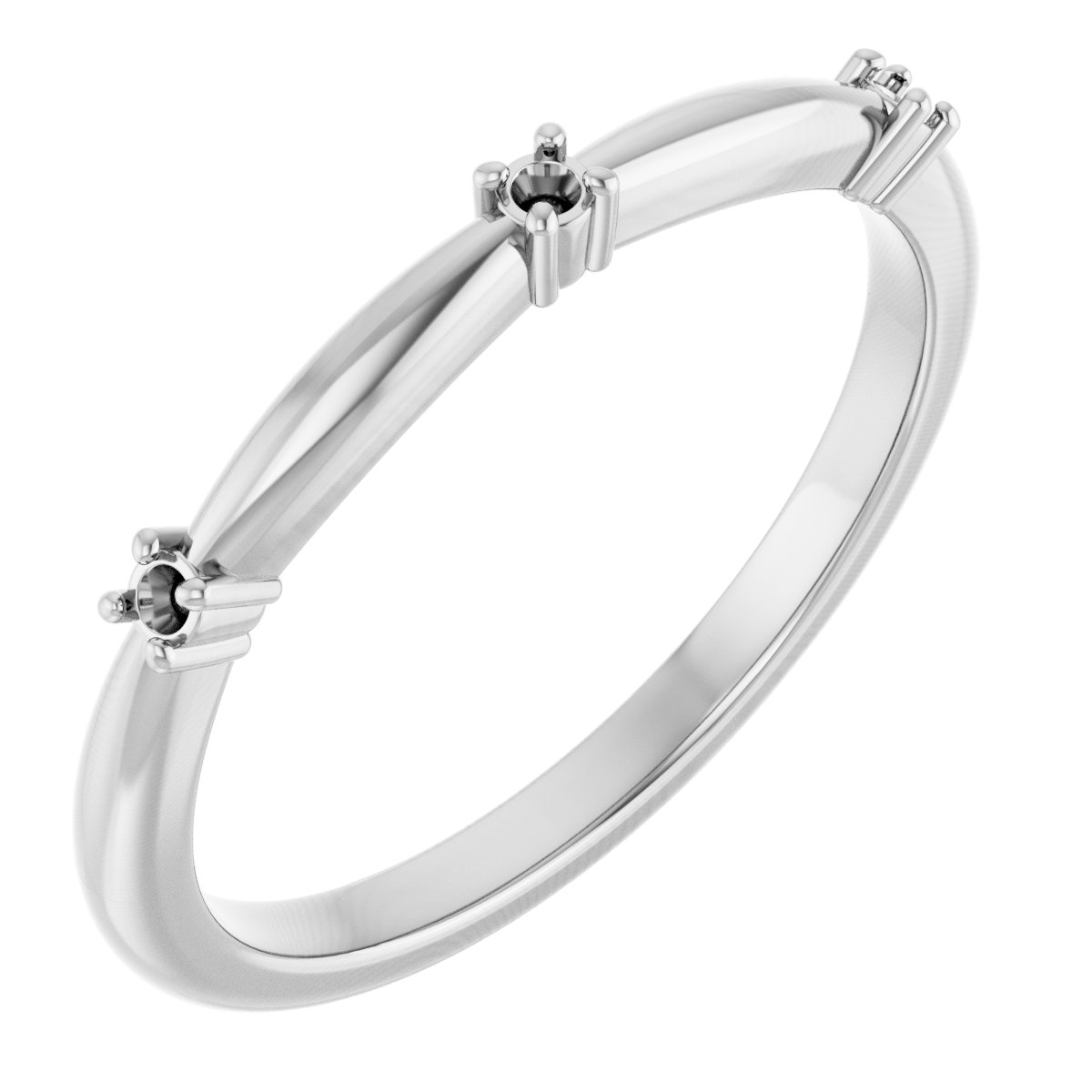 Three-Stone Anniversary Band
