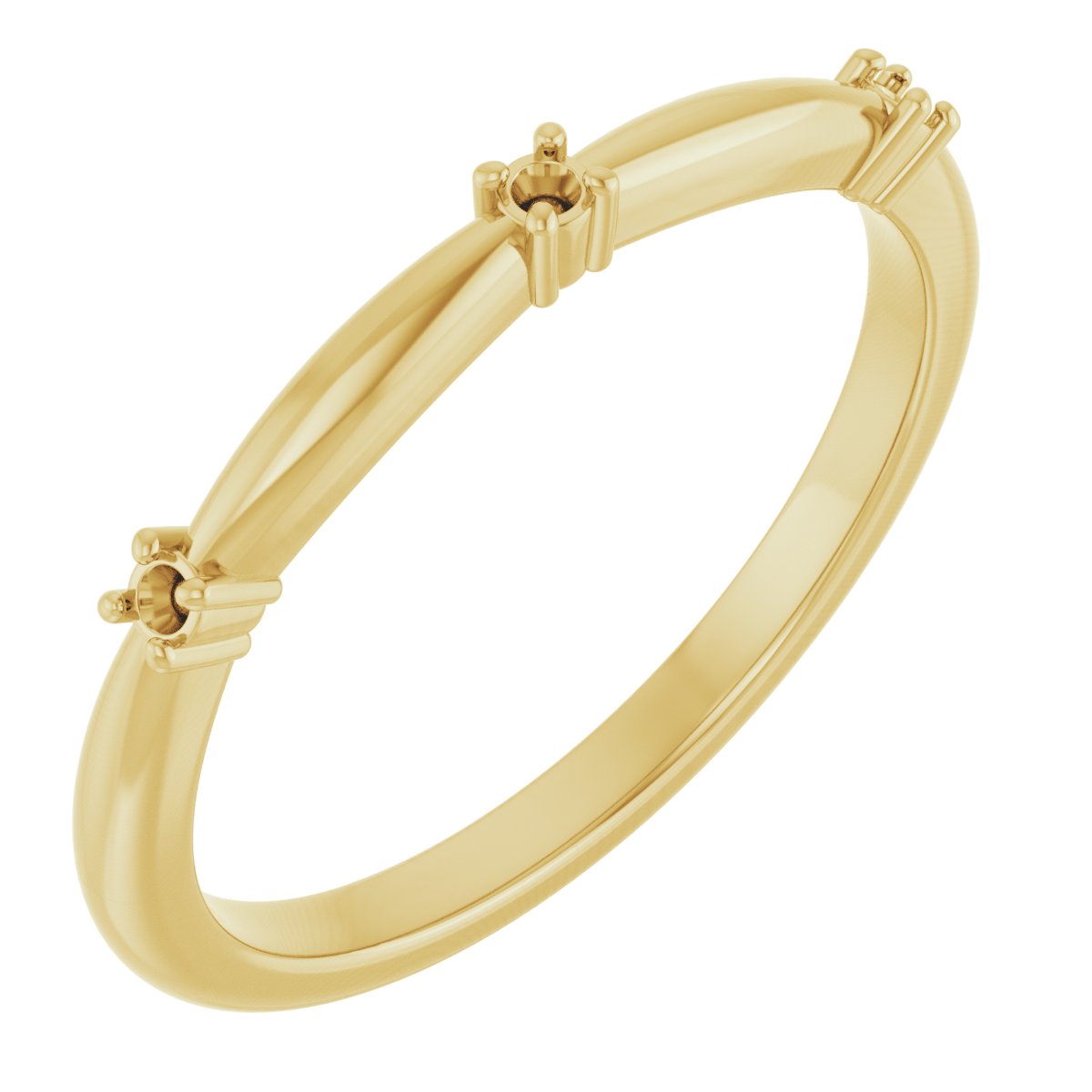 Three-Stone Anniversary Band