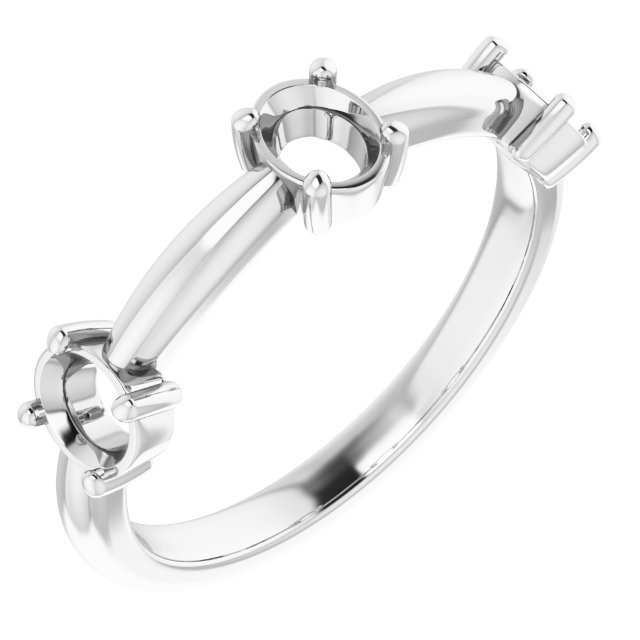 Three-Stone Anniversary Band