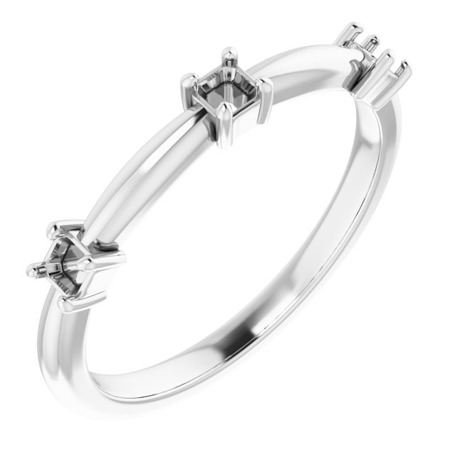 Three-Stone Anniversary Band