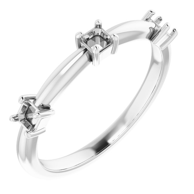 Three-Stone Anniversary Band