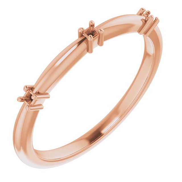 Three-Stone Anniversary Band