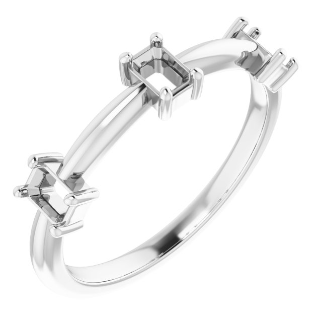 Three-Stone Anniversary Band