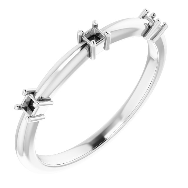 Three-Stone Anniversary Band