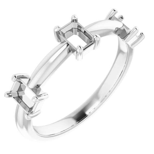 Three-Stone Anniversary Band