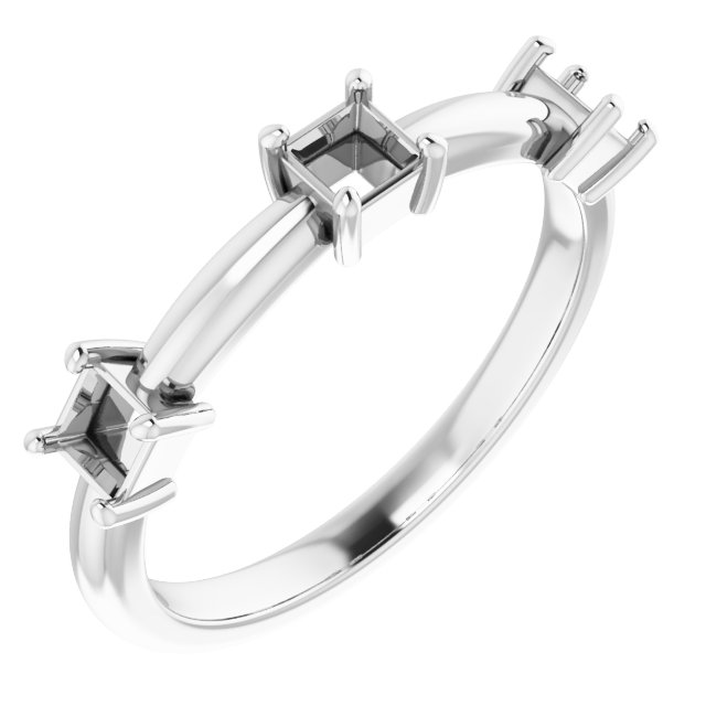 Three-Stone Anniversary Band