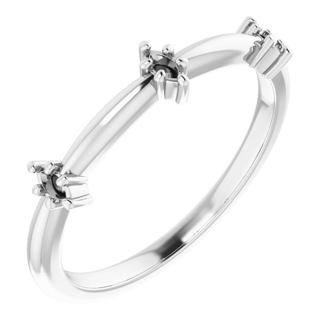 Three-Stone Anniversary Band