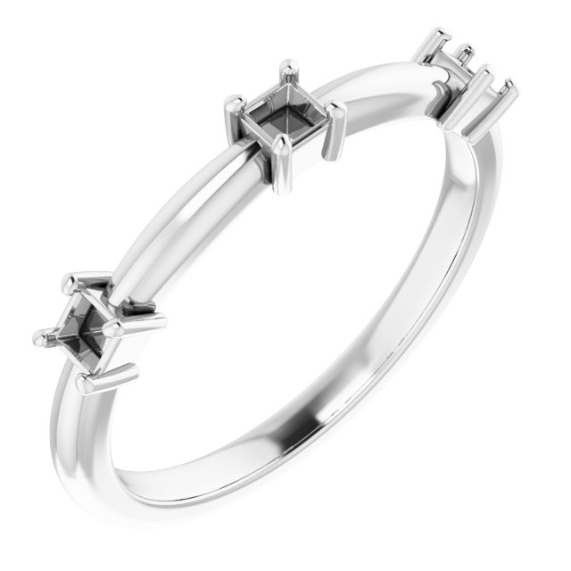 Three-Stone Anniversary Band