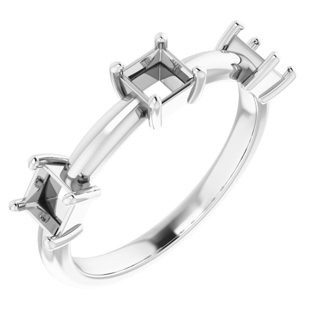 Three-Stone Anniversary Band