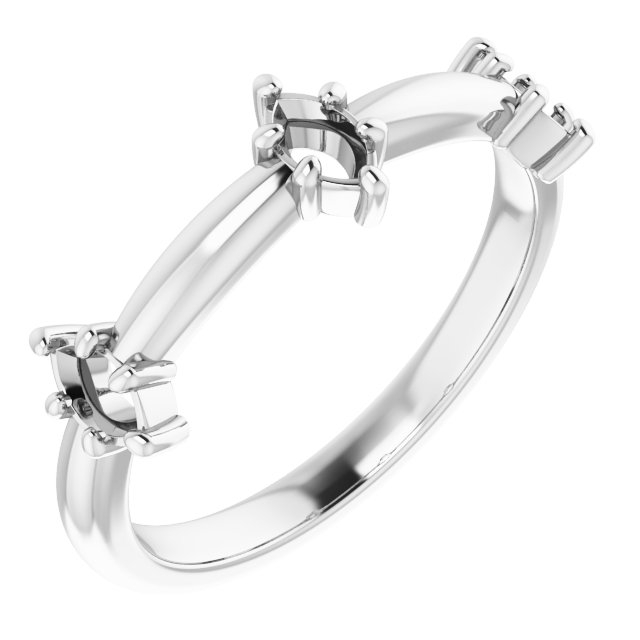 Three-Stone Anniversary Band