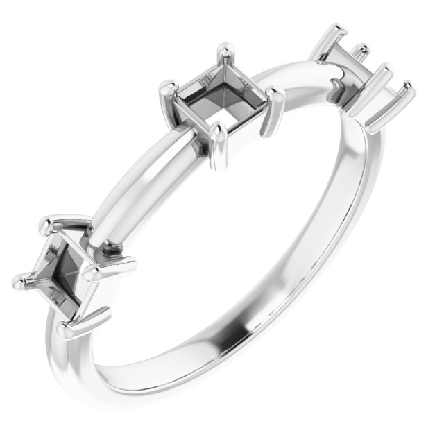 Three-Stone Anniversary Band