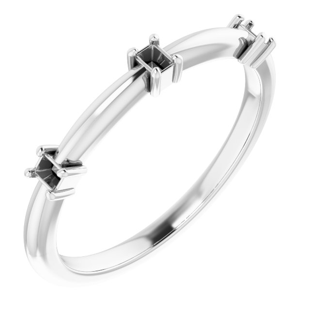 Three-Stone Anniversary Band
