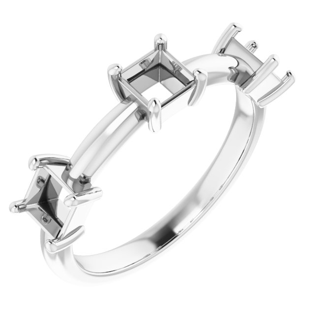 Three-Stone Anniversary Band