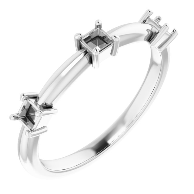 Three-Stone Anniversary Band