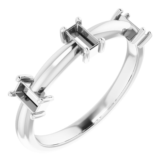 Three-Stone Anniversary Band