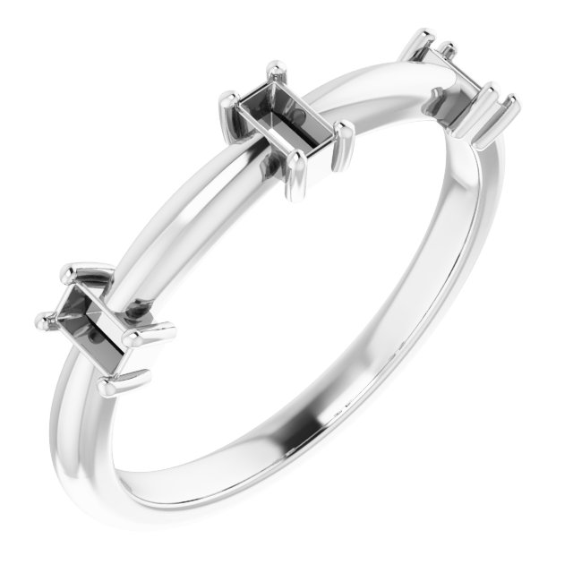 Three-Stone Anniversary Band