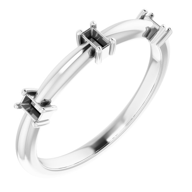 Three-Stone Anniversary Band