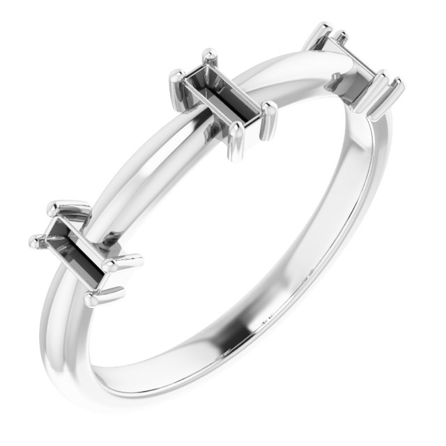 Three-Stone Anniversary Band
