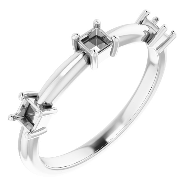 Three-Stone Anniversary Band