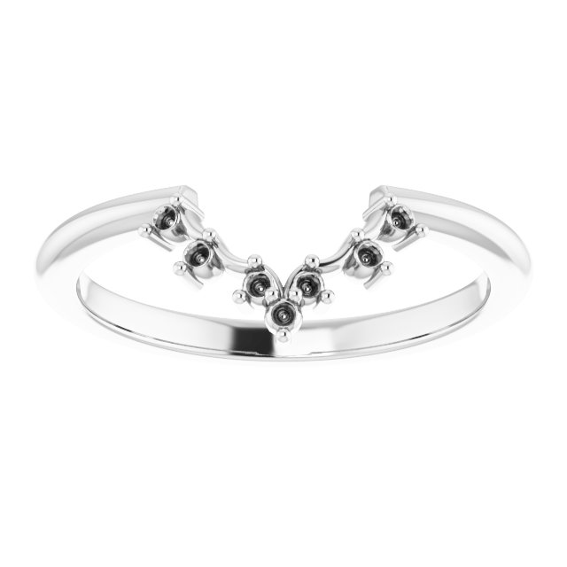Band Mounting for 11x9 mm Emerald Ring view 3
